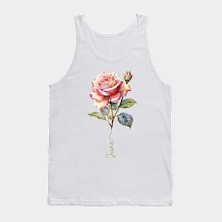 Rose - Birth Month flower for June Tank Top